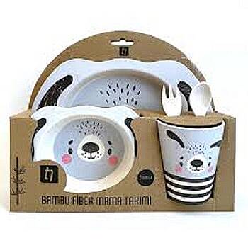 BAMBU FİBER BEBEK MAMA SETİ