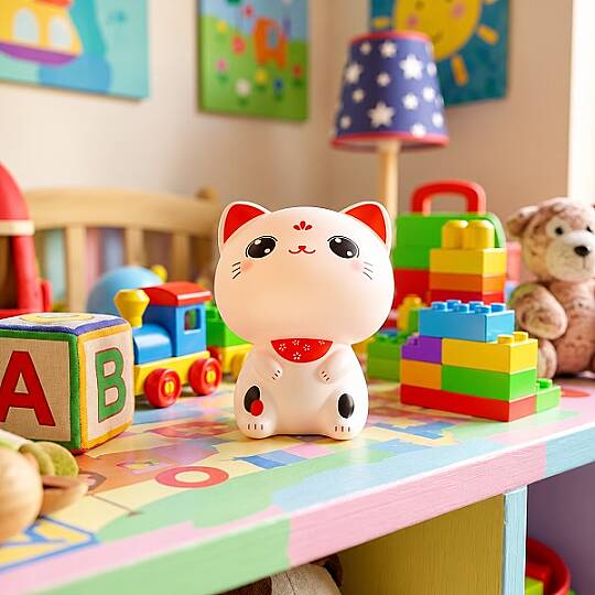 MANEKİ-NEKO BAŞ SALLAYAN ŞANS KEDİSİ, GÜNEŞ ENERJİLİ