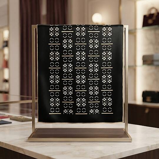 DESENLİ TWILL EŞARP - 4