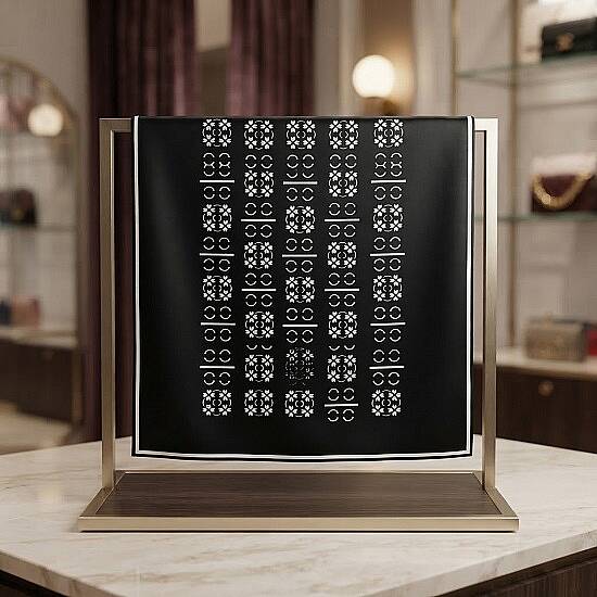 DESENLİ TWILL EŞARP - 5