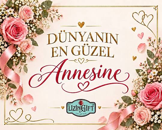 DÜNYANIN EN GÜZEL ANNESİNE NOT KARTI