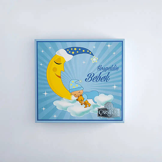 ERKEK BEBEK HEDİYELİK MADLEN ÇİKOLATA, 48 ADET - 3