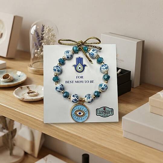 BİLEKLİK, FOR BEST MOM TO BE, GÖZ, MAVİ