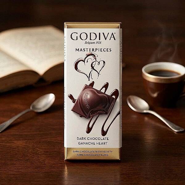 GODIVA MASTERPIECES GANAJ DOLGULU BITTER TABLET ÇİKOLATA, 86 GR - 1