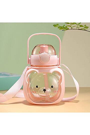 H2O POLİKARBON MATARA, PEMBE, 900 ML