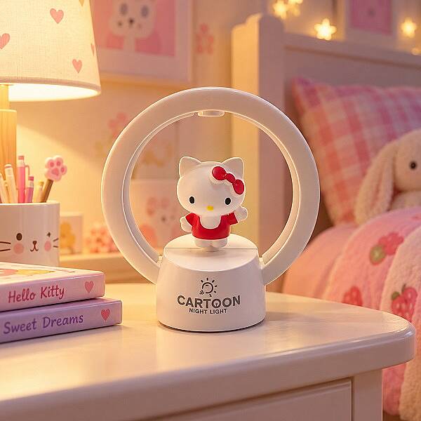 HALKA TASARIMLI, HELLO KITTY LED GECE LAMBASI - 1