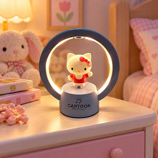 HALKA TASARIMLI, HELLO KITTY LED GECE LAMBASI - 3