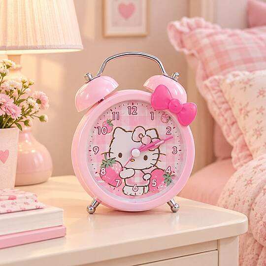 HELLO KITTY, ÇOCUK ÇALAR MASA SAATİ