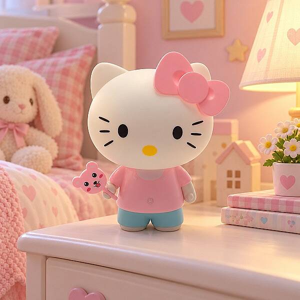 HELLO KITTY, LED GECE LAMBASI - 1
