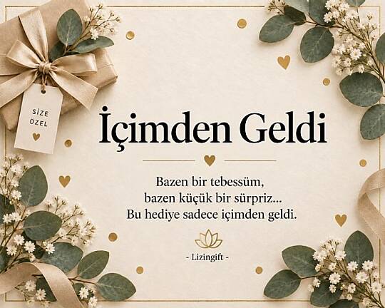İÇİMDEN GELDİ NOT KARTI