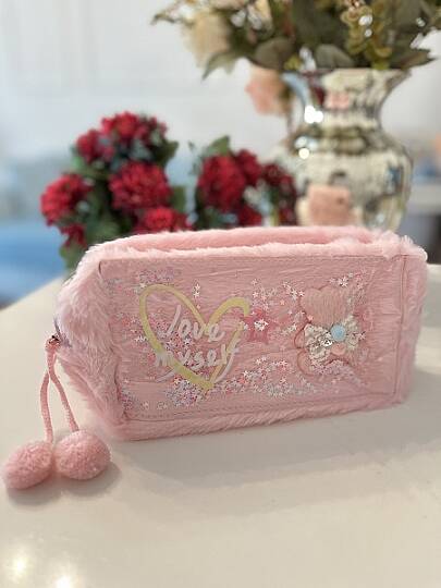 İTHAL PELUŞ MAKYAJ ÇANTASI
