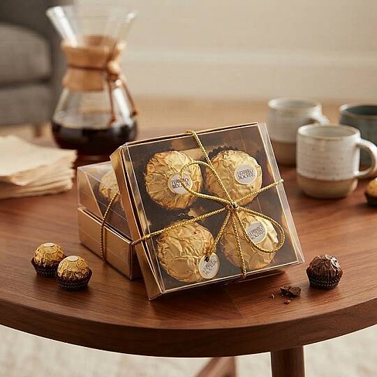 KARE KUTUDA, PREMIUM, FERRERO ROCHER ÇİKOLATA - 2