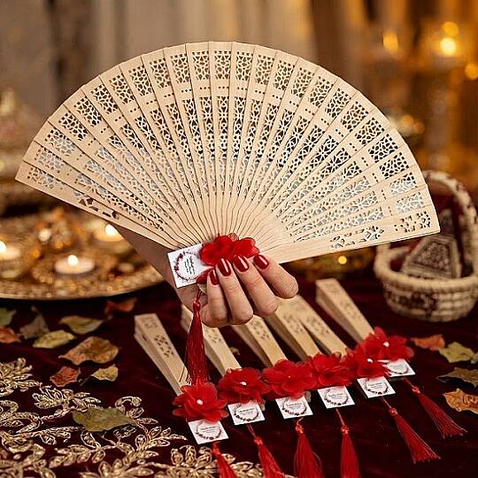 KINA HEDİYELİĞİ, AHŞAP YELPAZE, İSME ÖZEL 