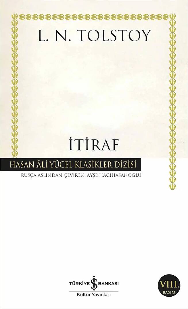 KİTAP, İTİRAF, L.N.TOLSTOY - 1