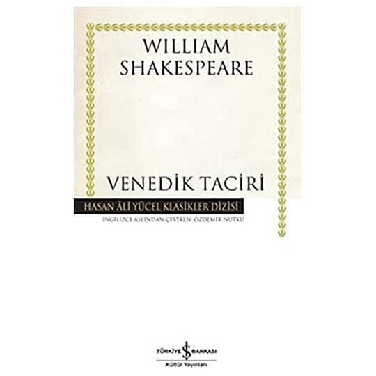 KİTAP, VENEDİK TACİRİ, WILLIAM SHAKESPEARE