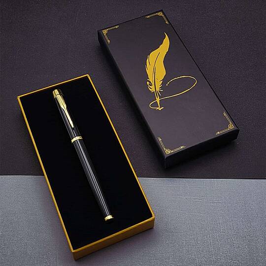 KUTULU METAL SİYAH ROLLER KALEM