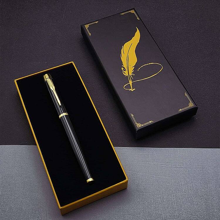 KUTULU METAL SİYAH ROLLER KALEM - 1