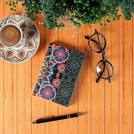 MANDALA DESEN MIKNATISLI ANI DEFTERİ, 10X14 CM - 2