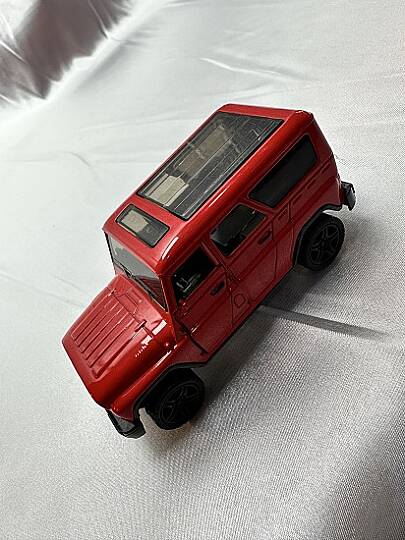 METAL ÇEK BIRAK ARABA, UAZ HUNTER 12 CM, KIRMIZI - 2