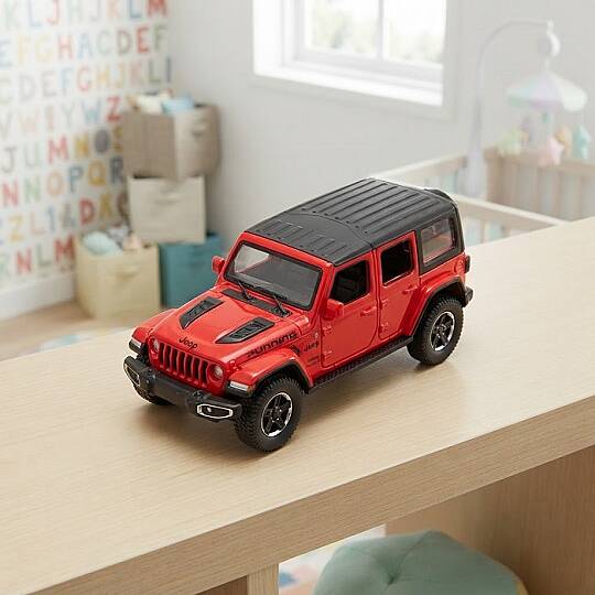 METAL ÇEK BIRAK ARABA, JEEP WRANGLER, 20 CM - 2