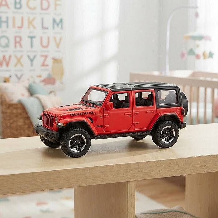 METAL ÇEK BIRAK ARABA, JEEP WRANGLER, 20 CM - 1