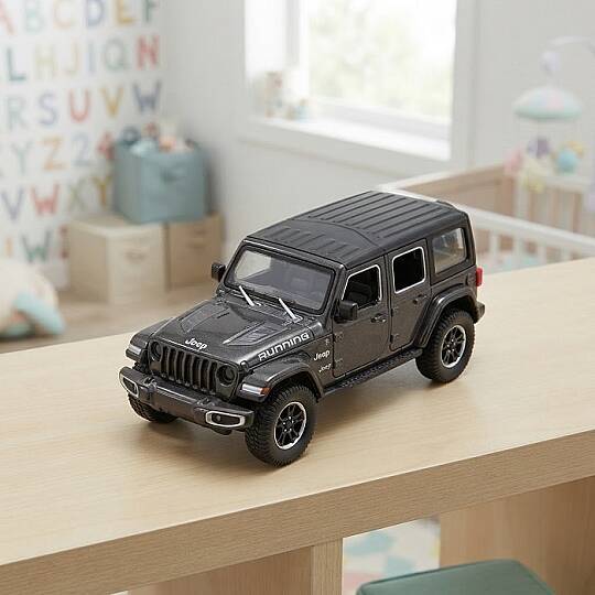 METAL ÇEK BIRAK ARABA, JEEP WRANGLER, 20 CM - 4