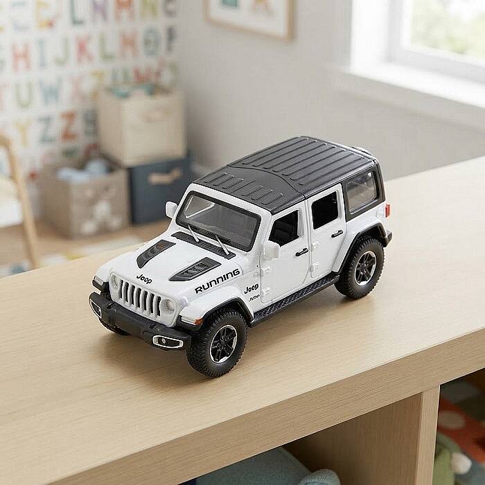 METAL ÇEK BIRAK ARABA, JEEP WRANGLER, 20 CM - 5