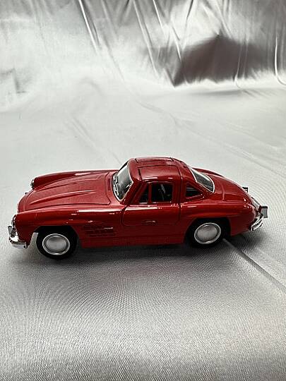 METAL ÇEK BIRAK ARABA, MERCEDES 300 SL, KIRMIZI, 12 CM - 2