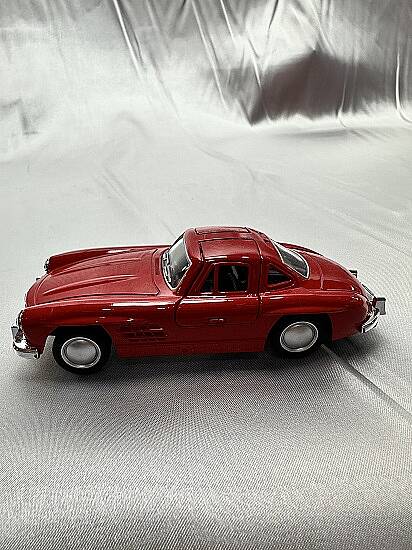 METAL ÇEK BIRAK ARABA, MERCEDES 300 SL, KIRMIZI, 12 CM - 2