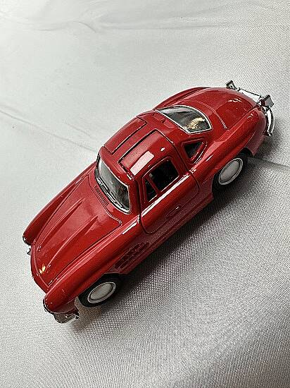 METAL ÇEK BIRAK ARABA, MERCEDES 300 SL, KIRMIZI, 12 CM - 1
