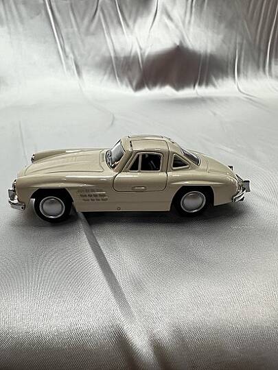 METAL ÇEK BIRAK ARABA, MERCEDES 300 SL, BEJ 12 CM - 2