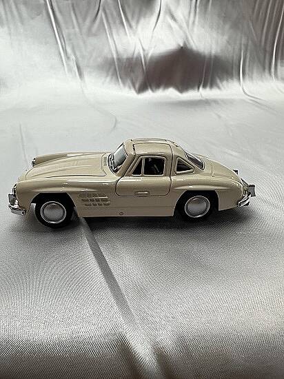 METAL ÇEK BIRAK ARABA, MERCEDES 300 SL, BEJ 12 CM - 2