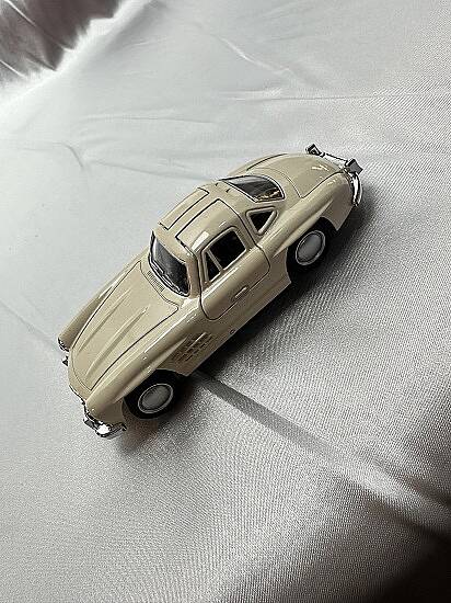 METAL ÇEK BIRAK ARABA, MERCEDES 300 SL, BEJ 12 CM - 1