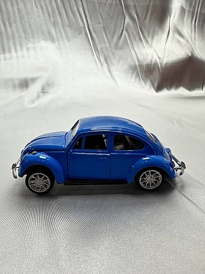 METAL ÇEK BIRAK ARABA, VOLKSWAGEN, MAVİ, 12 CM - 2