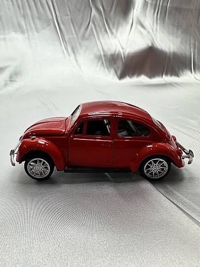 METAL ÇEK BIRAK ARABA, VOLKSWAGEN, KIRMIZI, 12 CM