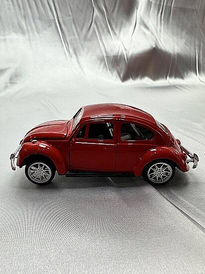 METAL ÇEK BIRAK ARABA, VOLKSWAGEN, KIRMIZI, 12 CM - 1