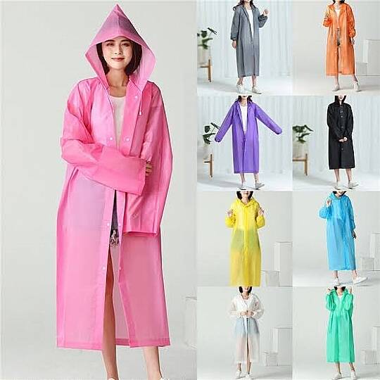 SU GEÇİRMEZ, KAPÜŞONLU UNISEX YAĞMURLUK