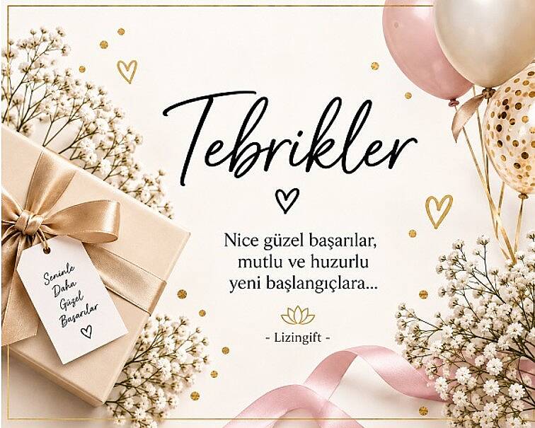 TEBRİKLER NOT KARTI - 1