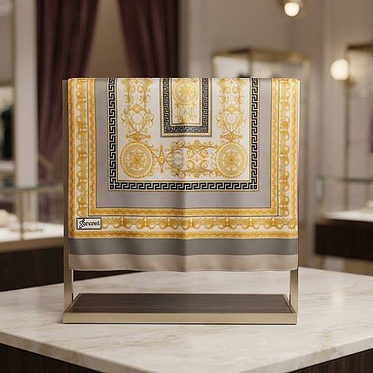 VERSACE DESEN TWILL EŞARP - 3