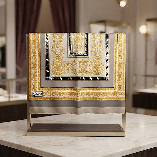 VERSACE DESEN TWILL EŞARP - 3