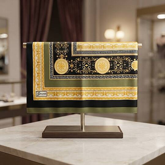 VERSACE DESEN TWILL EŞARP - 4