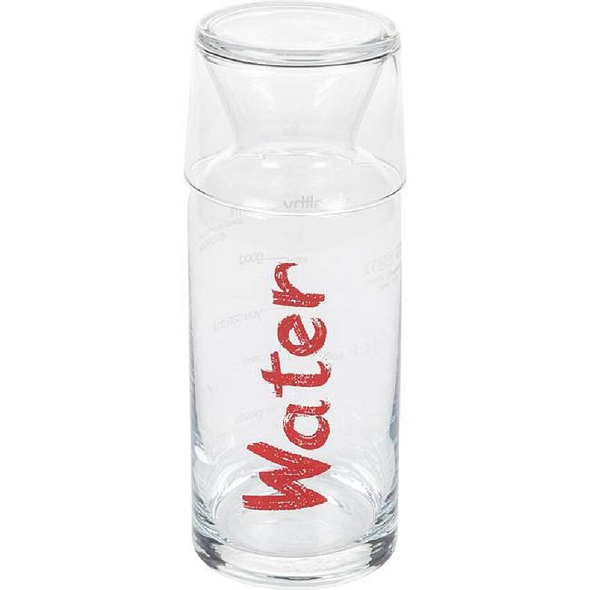 WATER KAPAKLI CAM BAŞUCU SÜRAHİSİ, KIRMIZI, 700 ML - 1